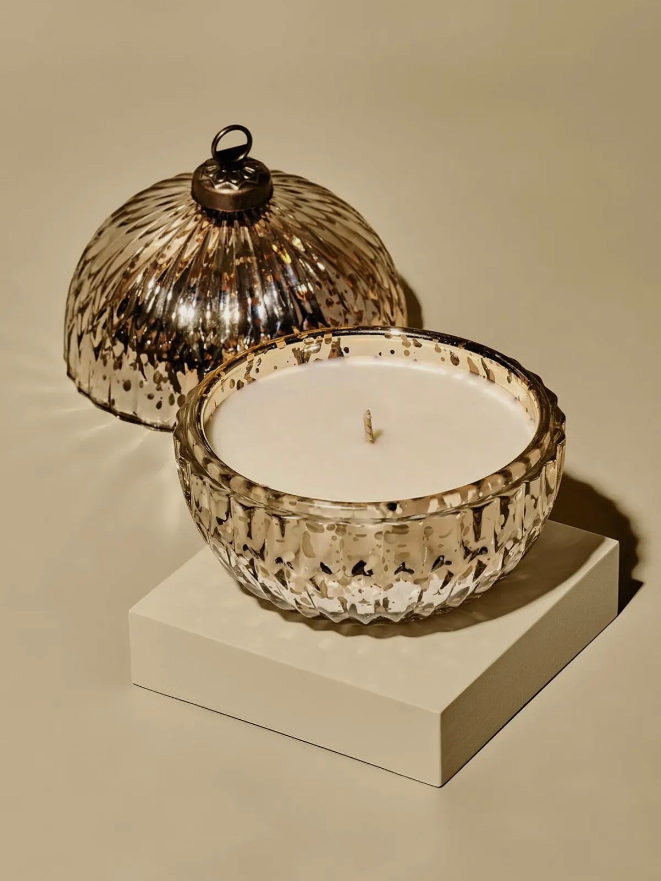 Frosted Thyme Ornament Candle