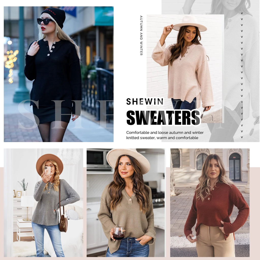 Waffle Knit Pullover in Blue