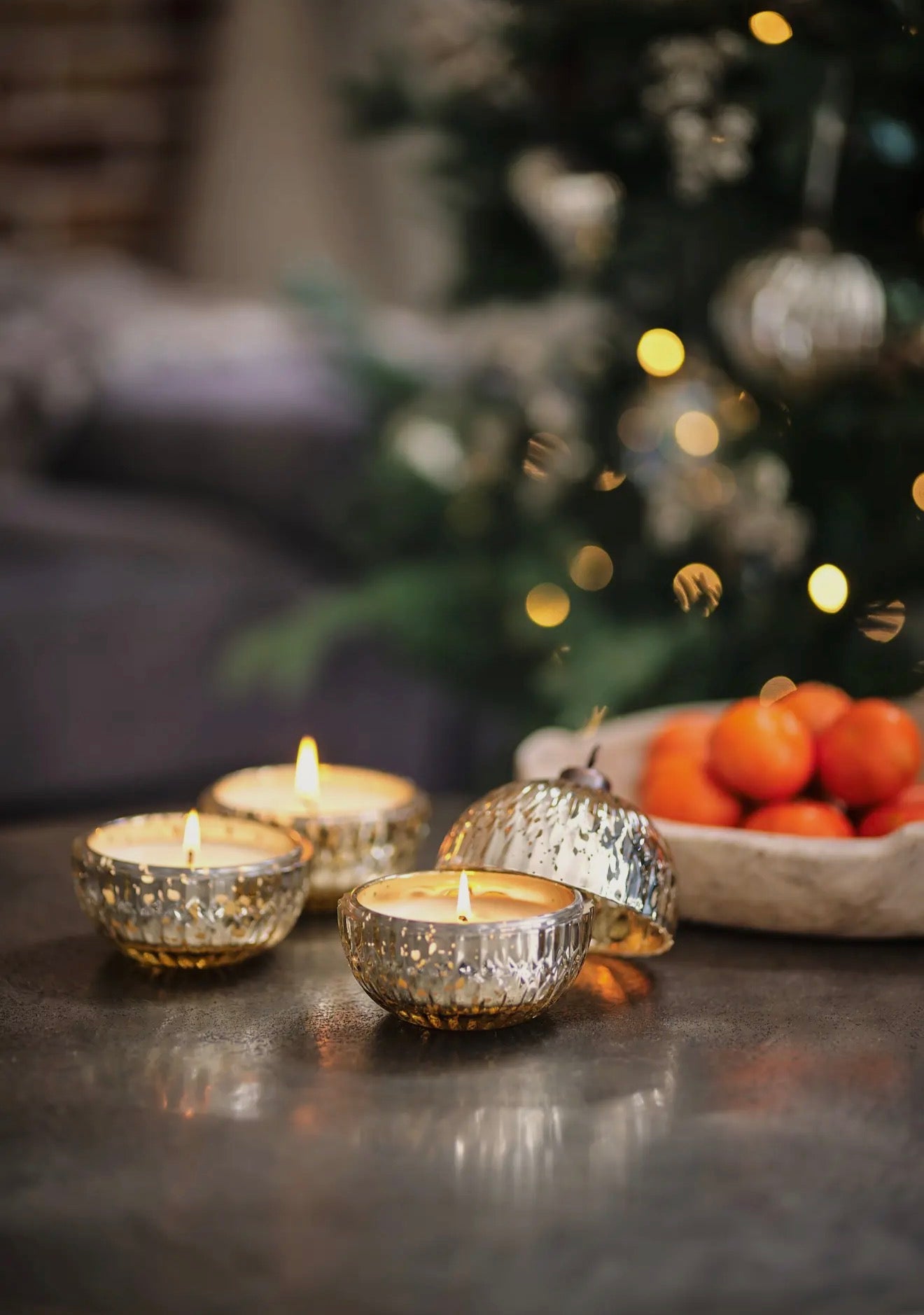 Frosted Thyme Ornament Candle